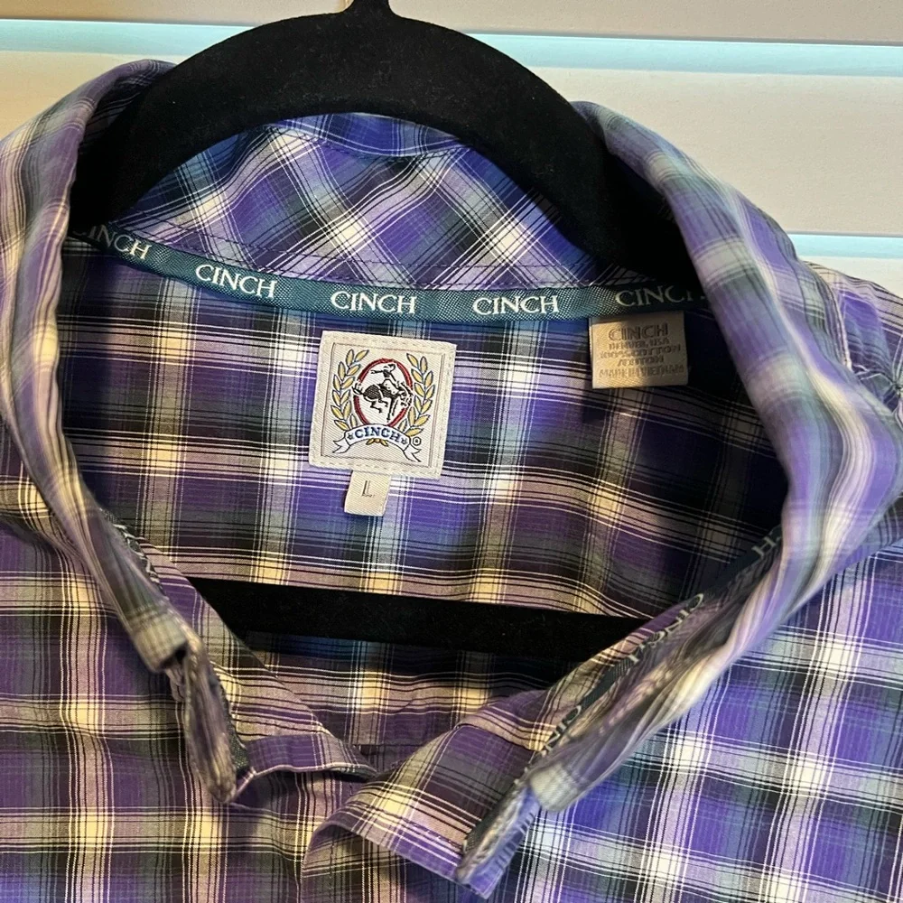 Cinch Jeans Western Button‎ Up Shirt - Size L